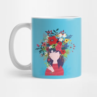 Flower head - Floral girly design Mug